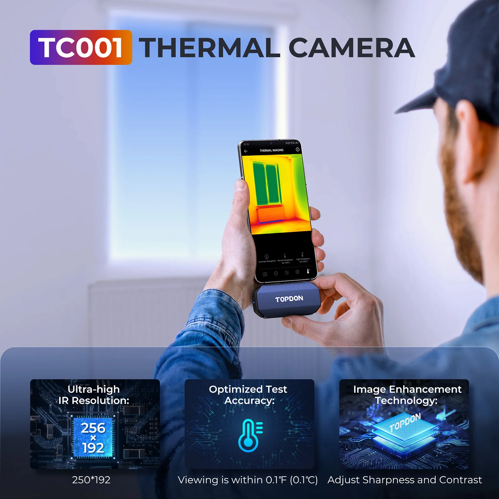 TOPDON TC001 256x192 High Reso - Topdon Tc001 Thermal Camera review and price